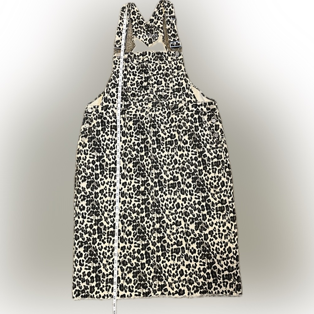 Nuggles Denim Leopard Print Overall Dress size XXL - Picture 8 of 16